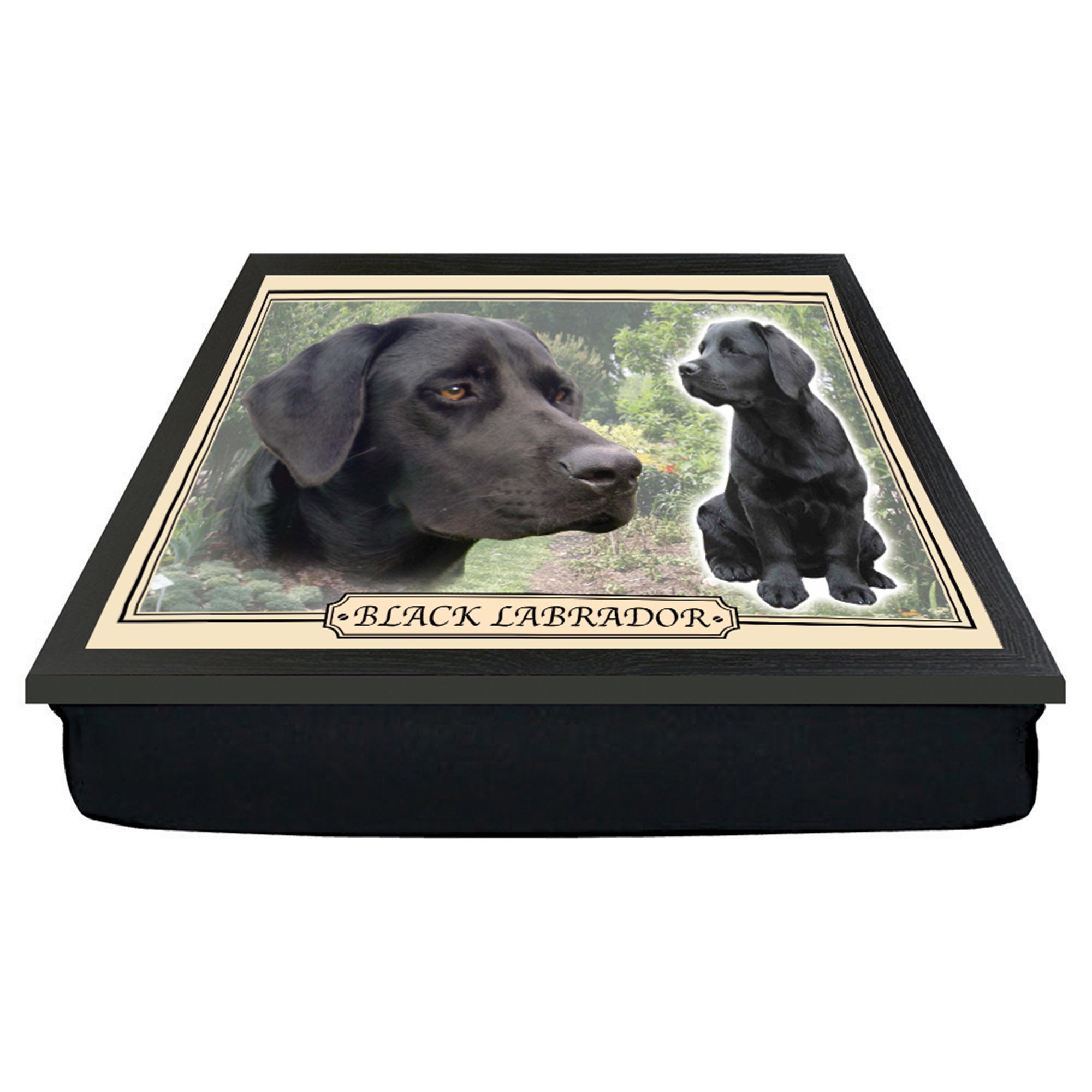Black Labrador Dog Breed Cushion Lap Tray Gift Etsy