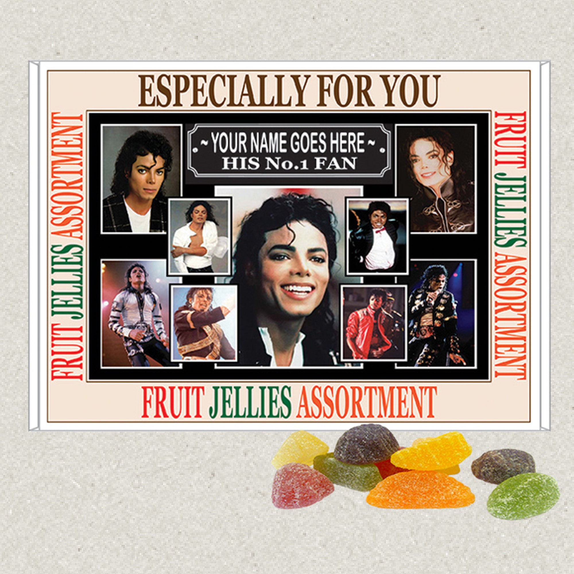 Personalised Michael Jackson Gift Boxed Sweets Available In Etsy