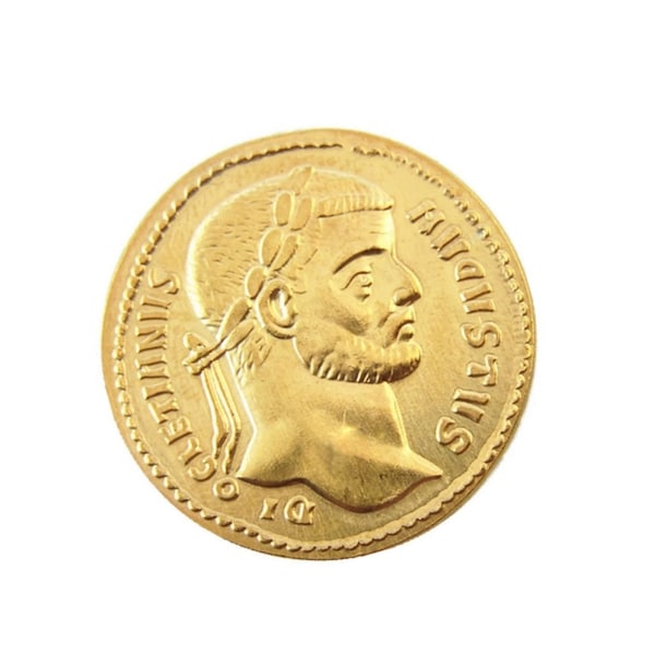 Diocletian Aureus Coin, Ancient Roman Empire Coin, Gold Plated Coin Replica, Reproduction Roman Coin