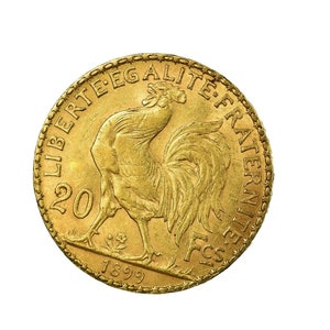 France Marianne 20 Francs Gold Coin, Gold Plated Coin, Gold Plated Replica, Reproduction Gold Coin