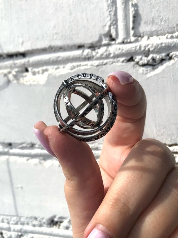 Ring that becomes astronomical sphere outlet