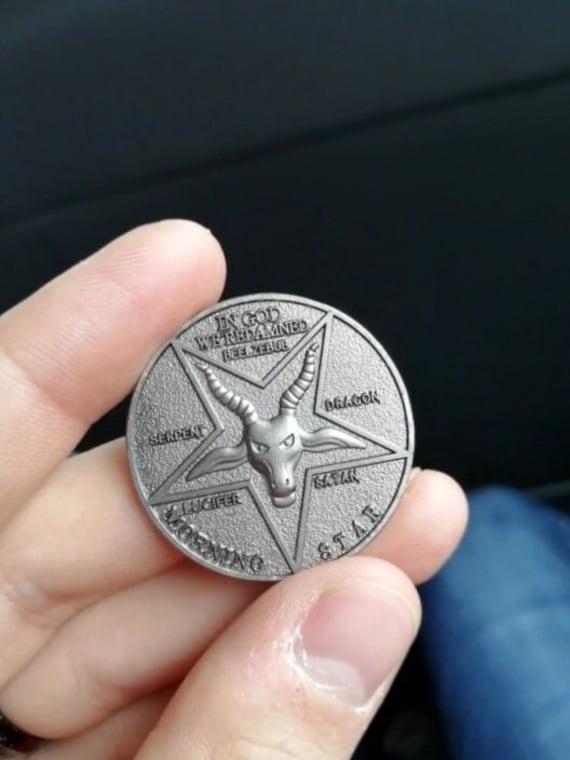 Lucifer coin best sale necklace