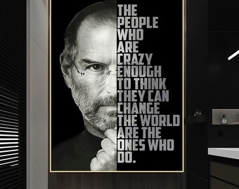 Details about   Steve Jobs Inspirational Wall Art Print Motivational Quote Poster Decor Gift him