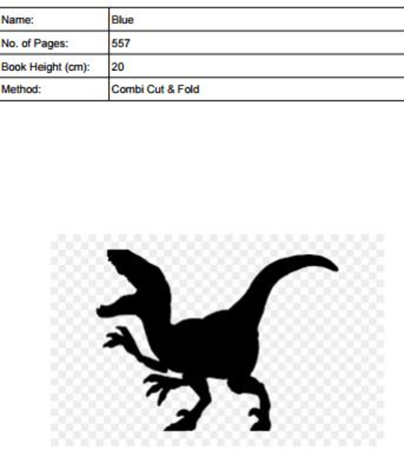 Raptor - Cut and Fold Pattern (PDF Download) - Etsy