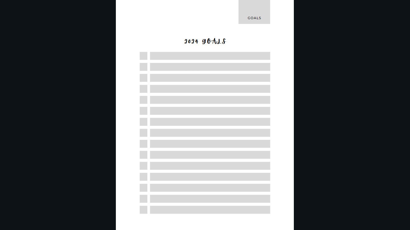 White and Black Calendar 2024 Monthly Planner Etsy