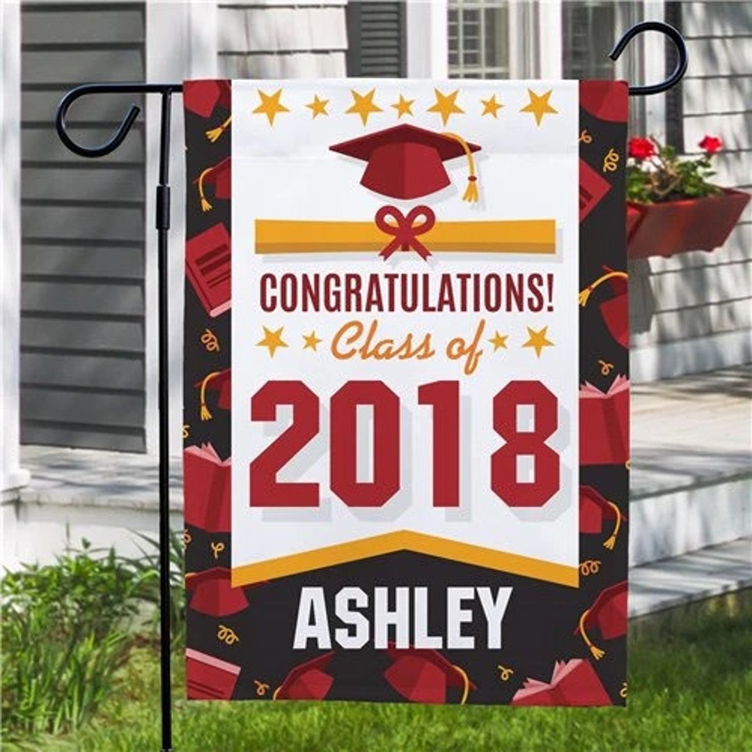 Custom Graduation Flag College Garden Flag College Class of 2023 Grad