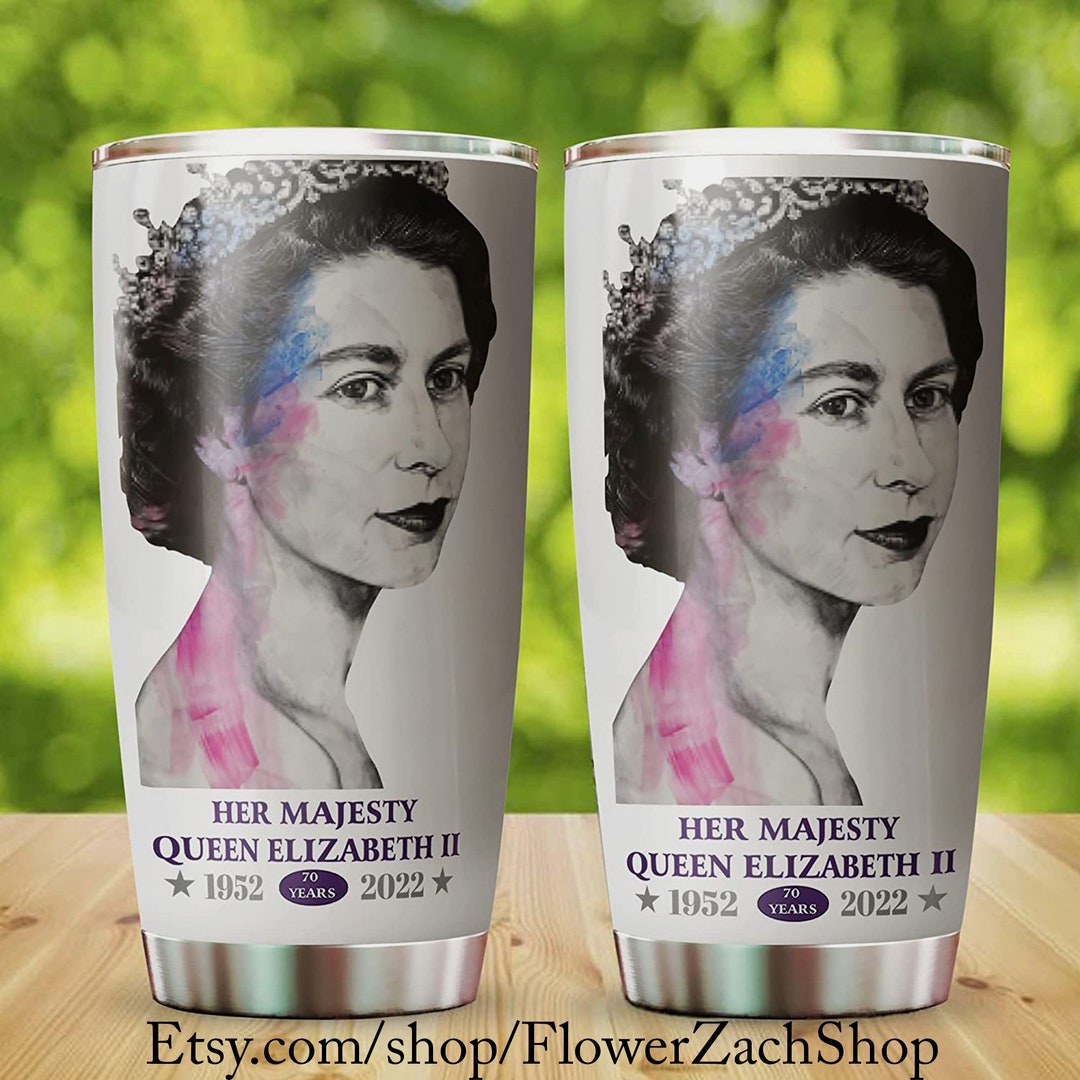 Queen Elizabeth II 20oz Skinny Tumbler,queen Elizabeth II Memorial Tumbler,20oz Tumbler,memorial