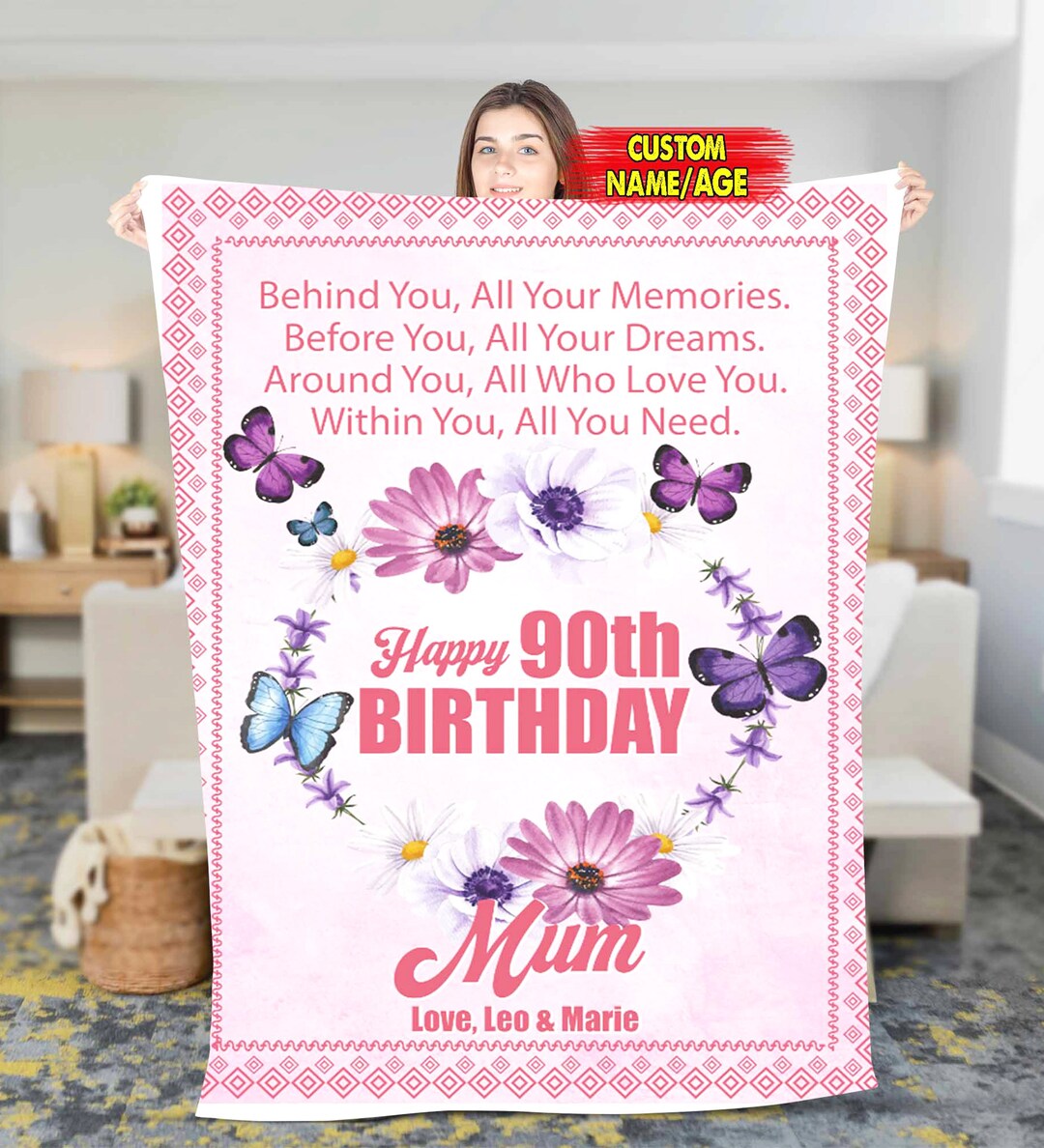 Custom 90th Birthday Gifts for Women Best 90th Birthday Gifts Ideas 90 Year Old Birthday Gifts