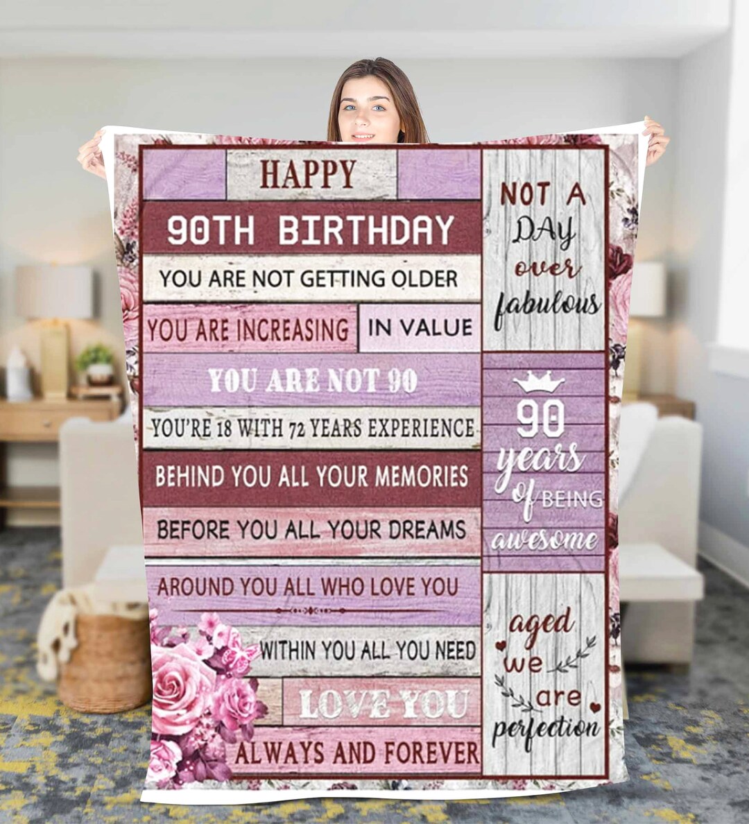 Custom 90th Birthday Gifts for Women Best 90th Birthday Gifts Ideas 90 Year Old Birthday Gifts