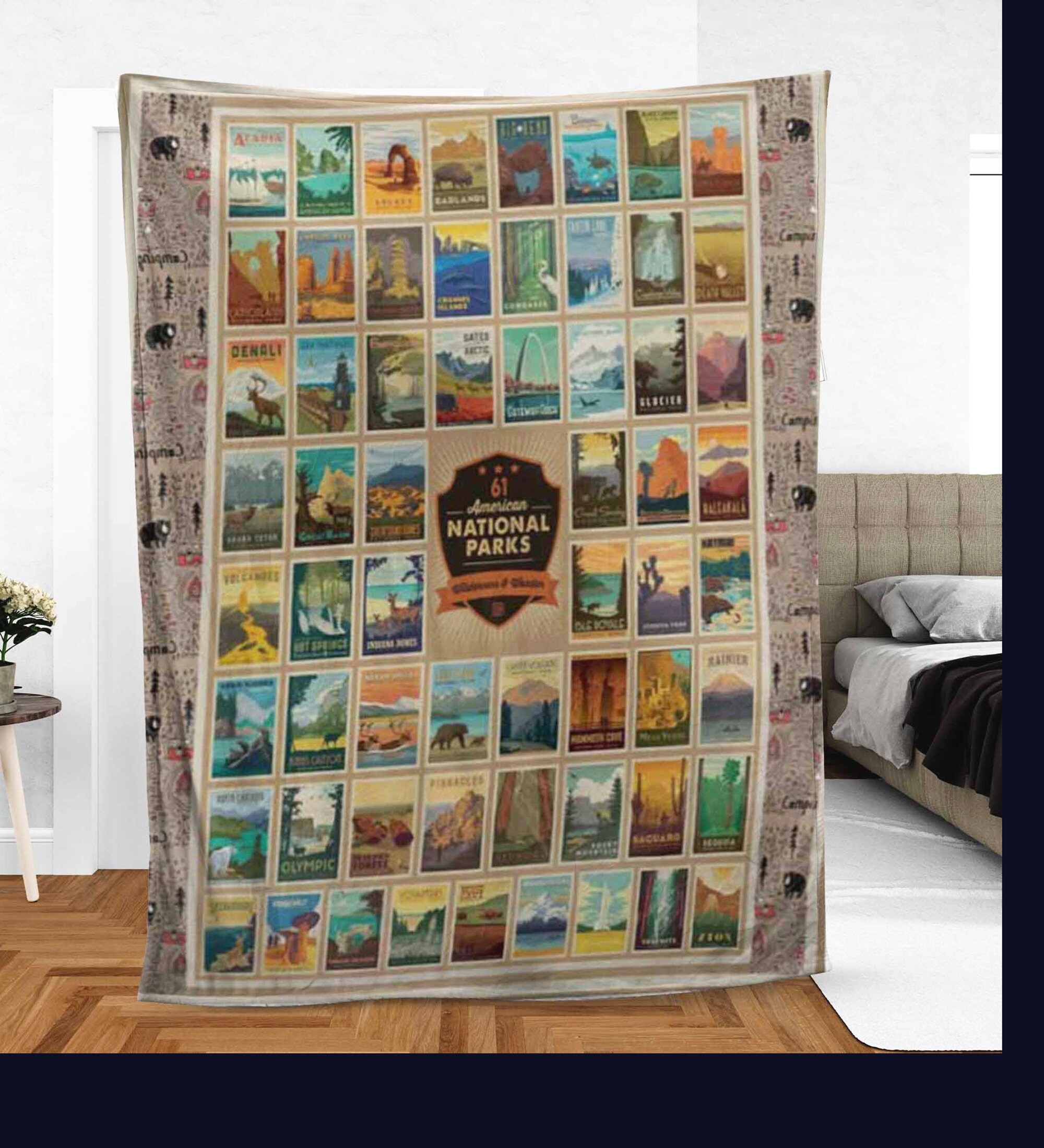 61 national parks blanket sale