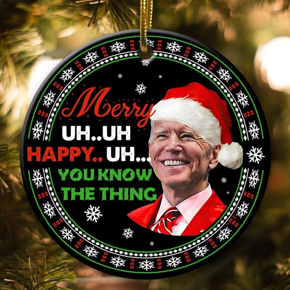 Décoration de Noël drôle Joe Biden, cadeau anti-politique pour les  républicains, décoration d'arbre de Noël Pro Trump, anti-démocrate, idée  cadeau