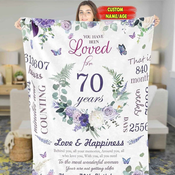 70th Birthday Gifts for Women Best 70th Birthday Gift Ideas 70 Year Old Birthday Gifts for Mom Wife Back in 1953 FleeceSherpa Blanket