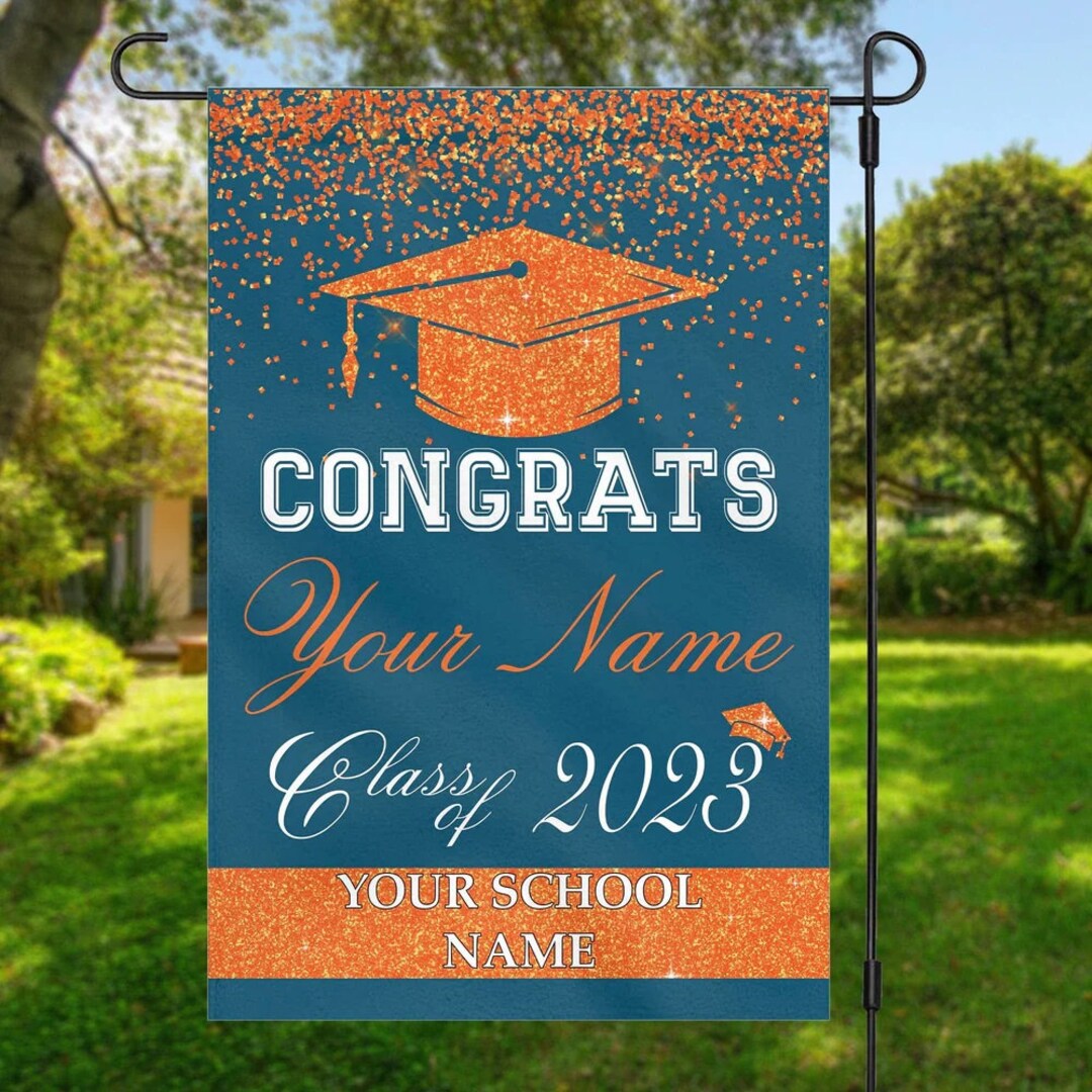 Personalized Graduation Doublesided Flag Custom College Flag, College