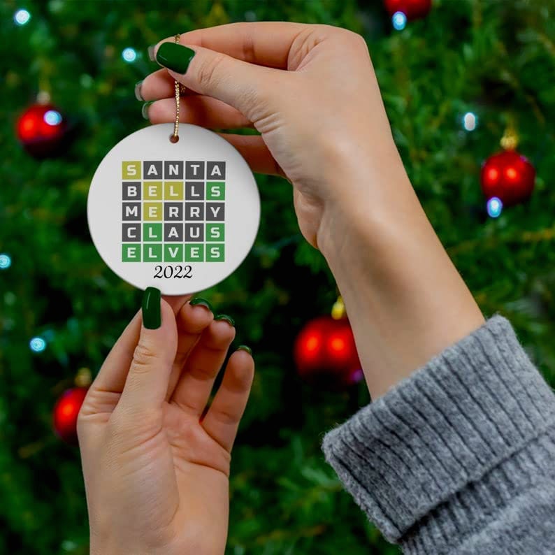 Discover Wordle Ornament, Wordle Christmas