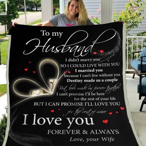 Cobakuey Gifts for Husband Blanket,Husband Gifts from Wife,Anniversary  Wedding G