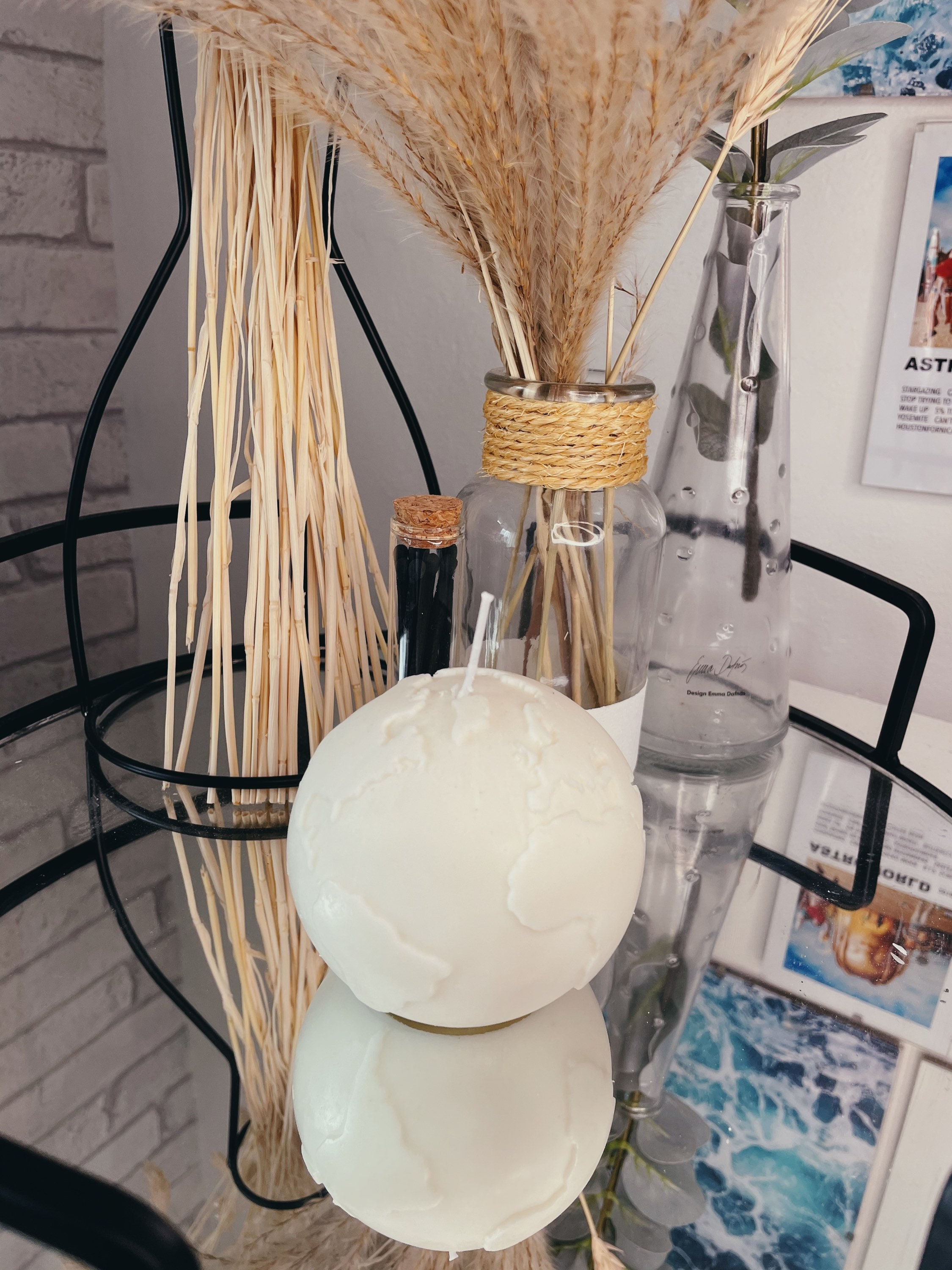 World Globe Candle Etsy