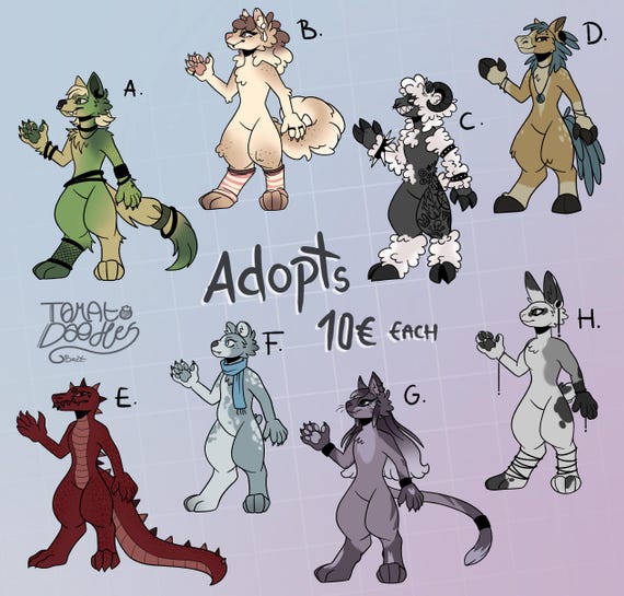Fursona adopts (4/8)
