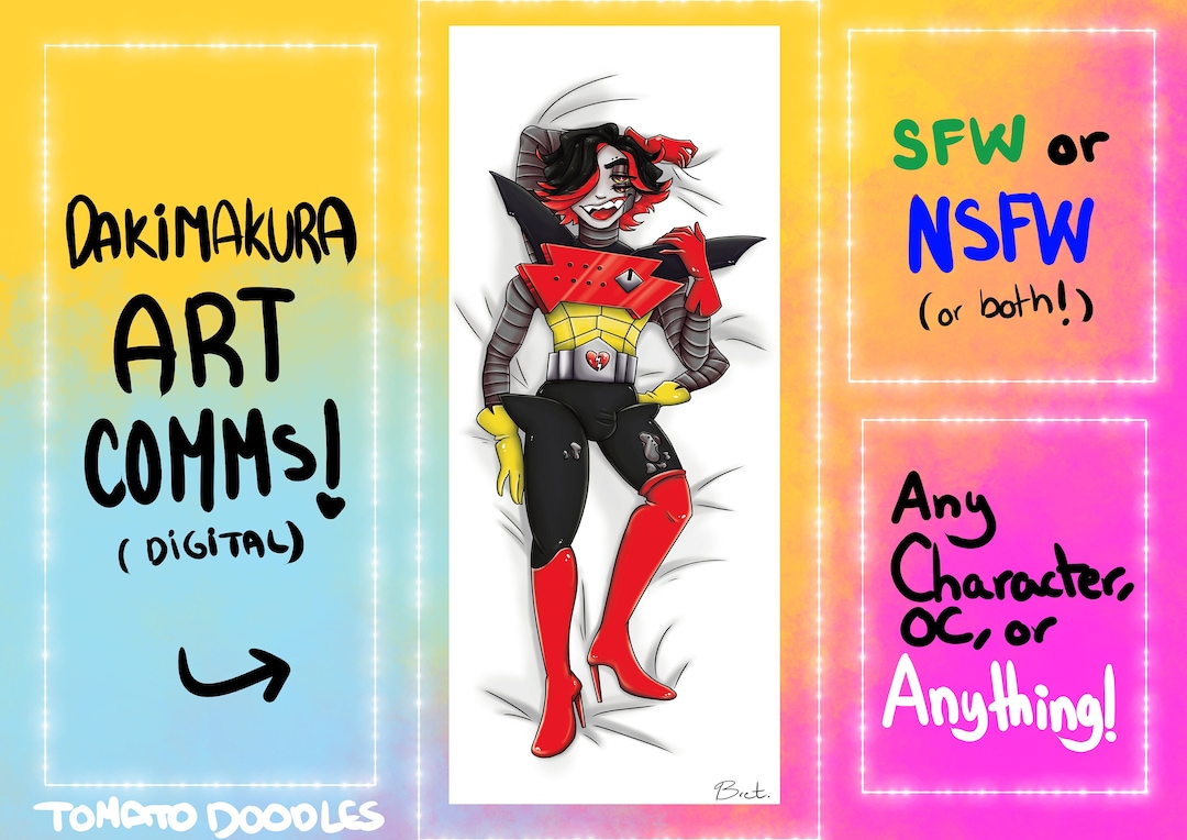Dakimakura/body Pillow Art Commissions 1 SLOT Etsy