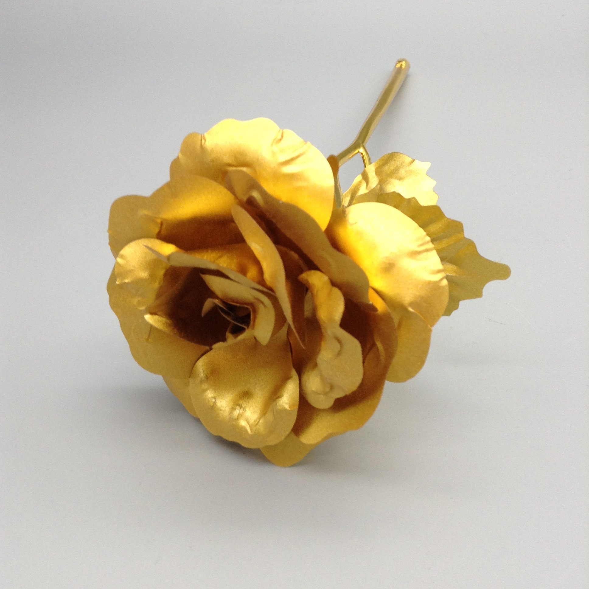 24K Gold Dipped Real Rose with Gift Box Etsy