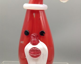 Blown Glass Santa | Etsy