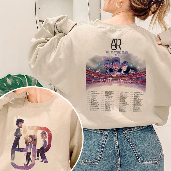 Camicia AJR TheAJR, Camicia Maybe Man Tour, Camicia AJR Band, Camicia da concerto Maybe Man, Camicia da concerto AJR 2024 Camicia da tour musicale Camicia di tendenza