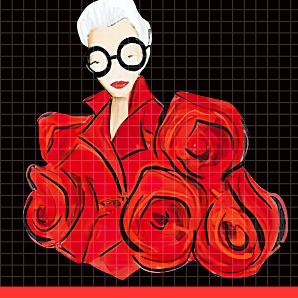 Iris Apfel Png, Iris Apfel Design, RIP Iris Apfel 1921 - 2024 Png, Iris Apfel Memorial Png