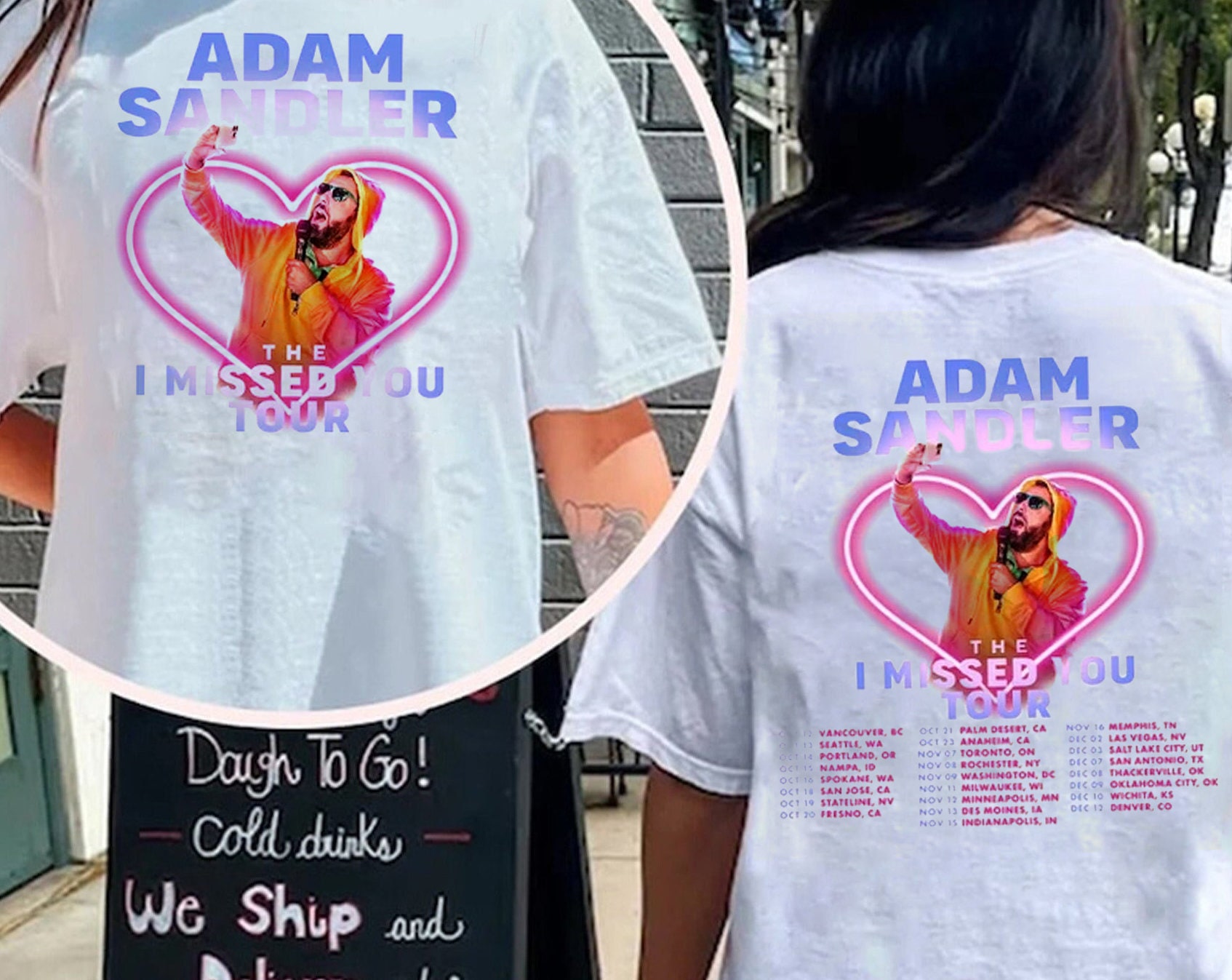 Adam Sandler Shirt, the I Missed You Tour Shirt, Tour 2023 Shirt, the I