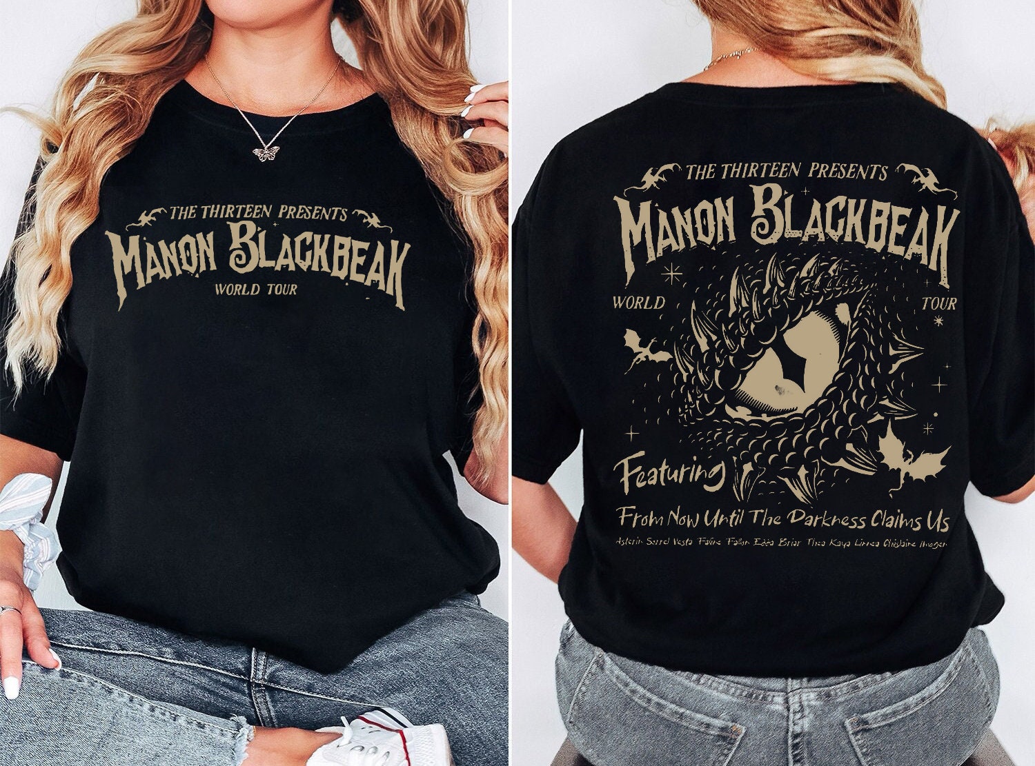 Manon Blackbeak Throne of Glass Shirt, Sarah J Maas Shirt, Rowan Whitethorn Double Sided T-Shirt