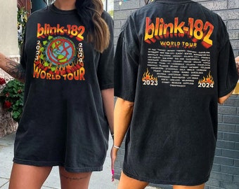 Blink 182 Shirt, Blink 182 Rock Shirt, Blink 182 The World Tour Shirt, Blink 182 Rock n' Roll Shirt Trending Shirt