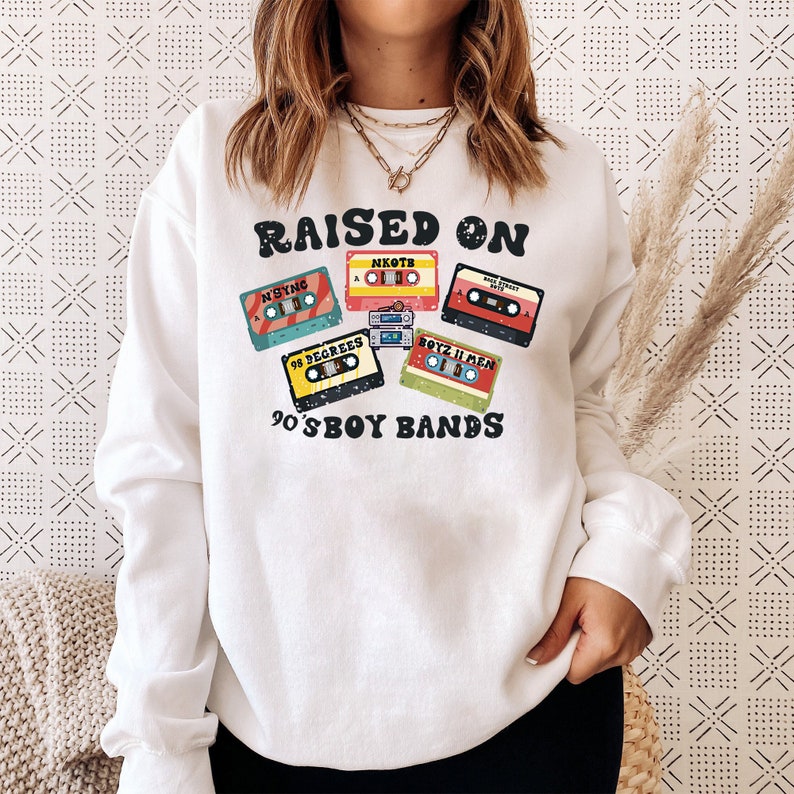 Raised on 90's Boy Band Shirt, Cassette Tapes Shirt, Old School Music