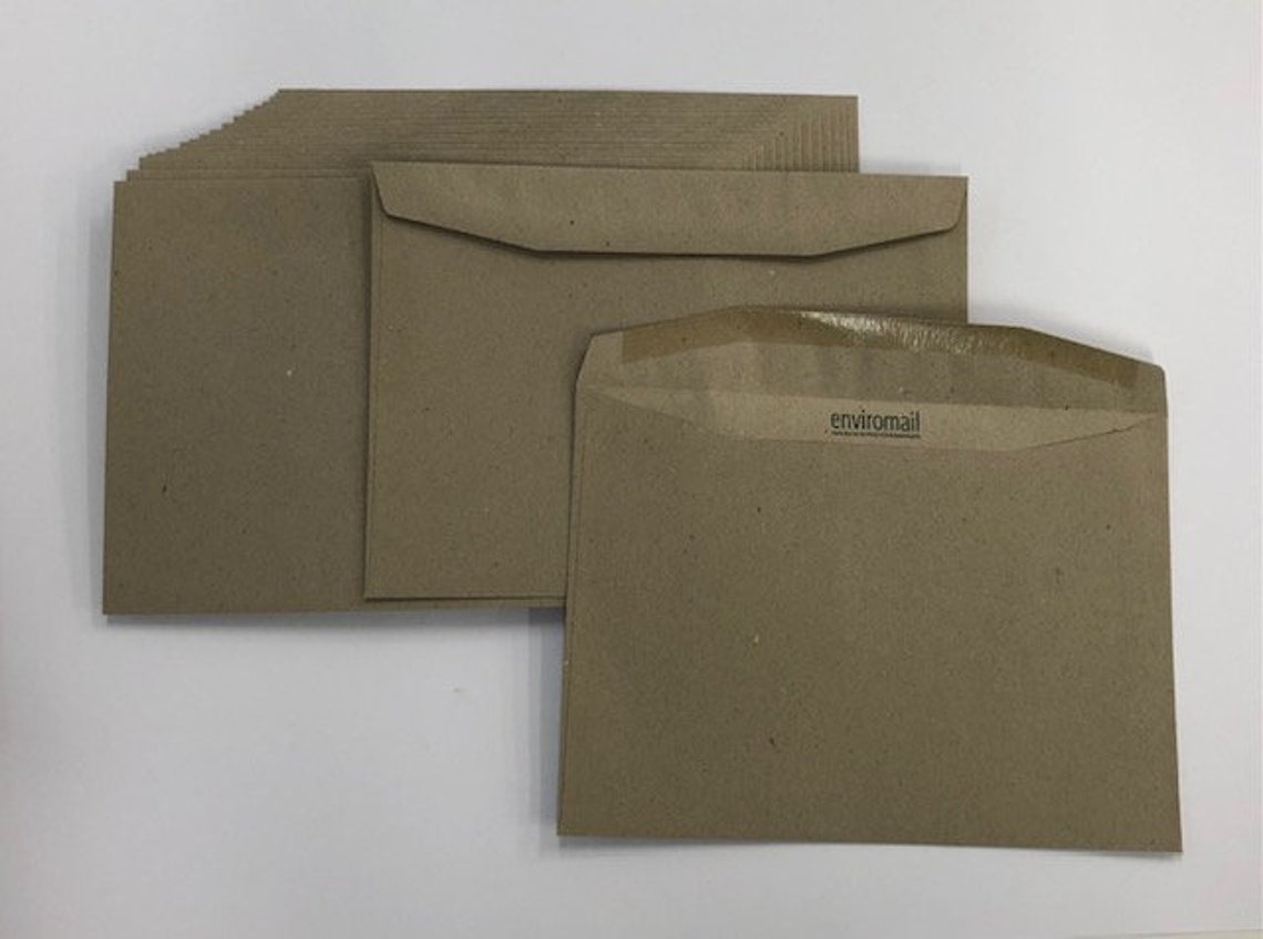 100 Recycle Paper// C5 Envelopes Kraft/brown// Enviromail// Special