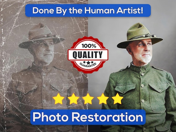 Photo Restoration Service! Colorize Images, Improve Photo Quality, Restore Old Picture, Vintage Photo Editing, Blur Remove, Fix Old Photos
