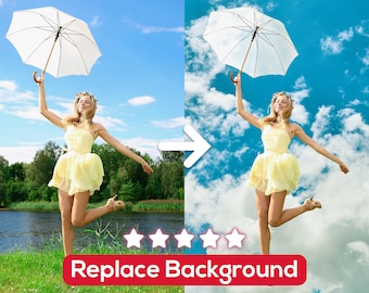 Photo Background Replacement Service, Image Editing (Digital File). Change Backdrop, Remove Background, Edit Image, Remove Person from Photo