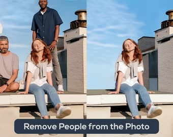 Remove Person from Photo! Remove Object from Image, Edit Out People, Erase From Picture, Take Out Person, Crop Away Person, Photo Removal