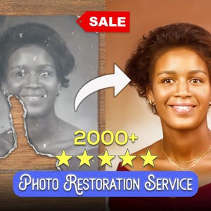 Best Photo Restoration Service! Colorize Image, Improve Quality, Restore Old Picture, Vintage Photo Editing, Fix Blur, Repair Damaged Photo