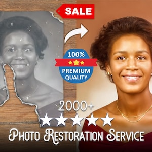 Best Photo Restoration Service! Colorize Image, Improve Quality, Restore Old Picture, Vintage Photo Editing, Fix Blur, Repair Damaged Photo