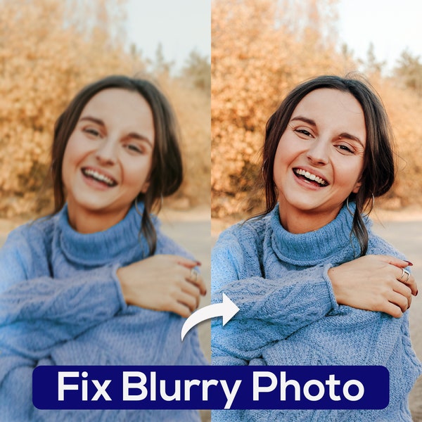 Fix Blurry Photo! Make Image Bigger, Improve JPEG Quality, Enlarge Images, Make Photos Sharper, Sharpen Details, Make Picture Big Add Detail