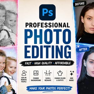 Photo Editing Service, Photoshop Service, Professional Photoshop Service, Photos Edited by The Real Human Artist in Photoshop, Photo Retouching Service
