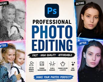 Photoshop Bearbeitungsservice: Professionelle Fotobearbeitung, Foto ändern, Bild bearbeiten, Person entfernen, Personen hinzufügen, Bildbearbeitung, Fotos retuschieren