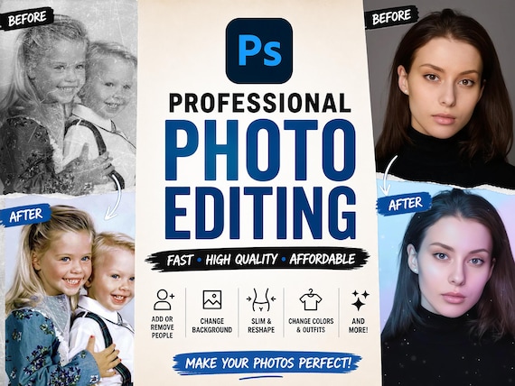 Photoshop Editing Service: Professional Photo Editing, Change Photo, Edit Image, Remove Person, Add People, Image Editing, Retouch Photos