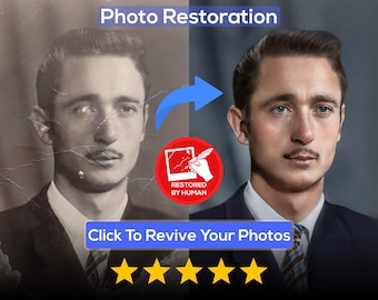 Photo Restoration Service! Colorize Image, Improve Quality, Restore Old Picture, Fix Damage, Fix Blur, Repair Damage, Photo Repair Pic