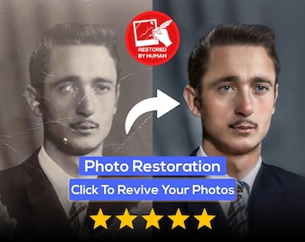 Service de restauration de photos ! Coloration de l&#39;image, amélioration de la qualité, restauration de l&#39;ancienne image, réparation des dommages, correction du flou, réparation des dommages, réparation de la photo