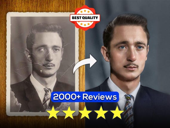 Pro Photo Restoration Service #1! Repair Damaged Photos, Fix Old and Damaged Photo, Photo Colorization, Restore Old Image, Restore Old Photo