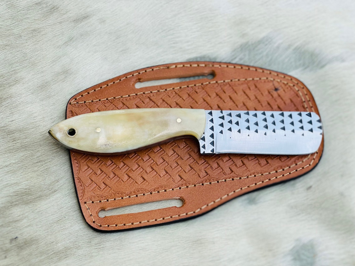 Custom handmade rasp steel bull cutter knife Etsy