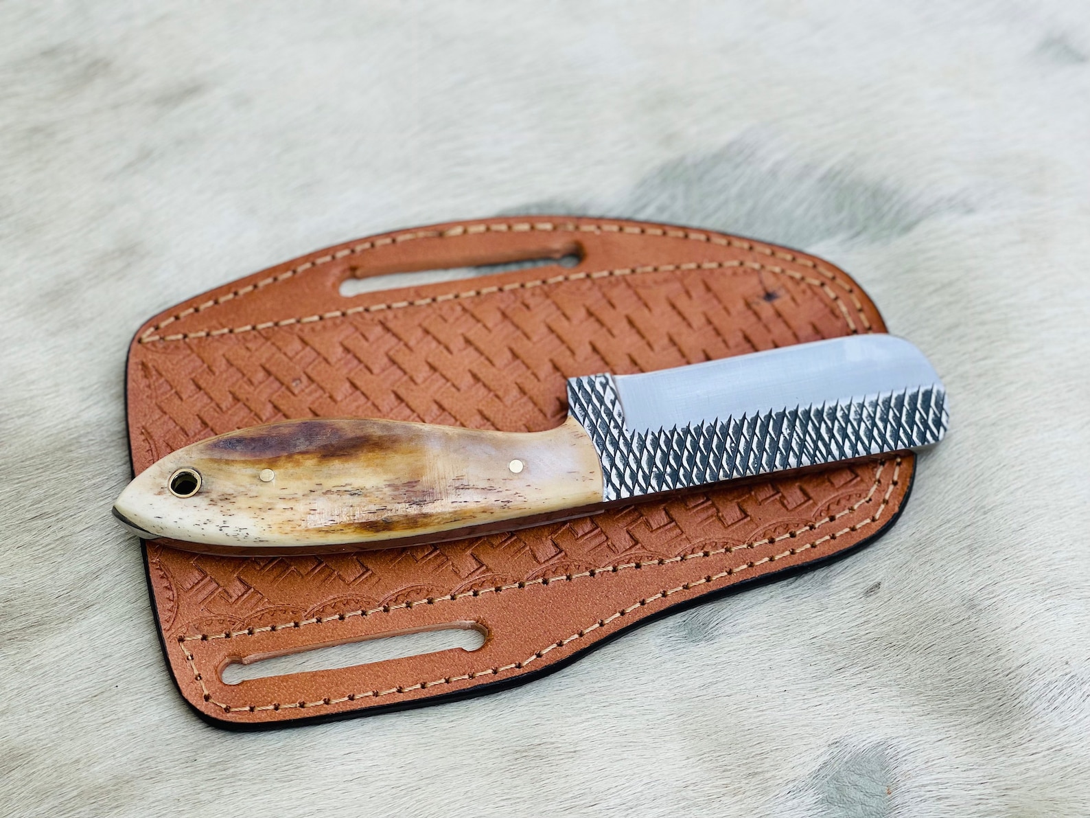 Custom handmade rasp steel bull cutter knife Etsy