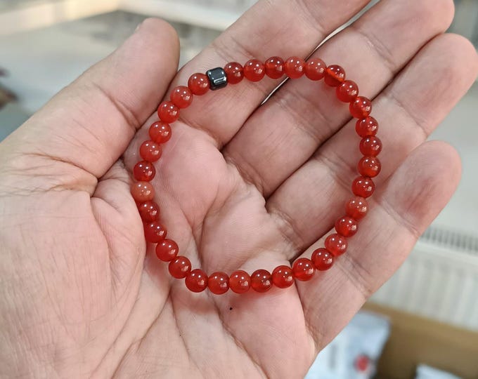 33 Tasbih Bracelet, Natural Agate Tasbeeh, 6 mm Gemstone Aqeeq Bracelet Misbaha, Islamic Gift for Man, Muslim Gift for Women, Dhikr Beads