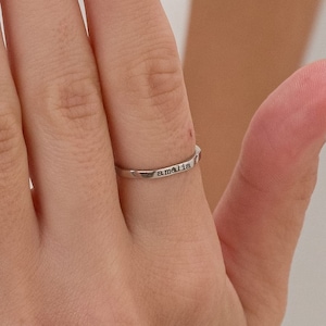 Custom Delicate Name Ring - Skinny Custom Ring - Dainty Name Ring - Personalized Gift - Name Ring - Mothers Day Gift - Birthday Gift