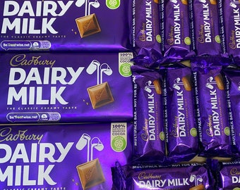 Cadbury Dairy Milk Chocolate Hamper Sweet Personalised Box Candy Letterbox Treat Selection Gift Present Birthday Gifts Sweets Christmas Care