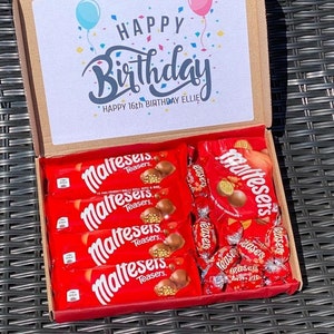 Maltesers Teasers Chocolate Hamper Gift Box Letterbox Gift Birthday Hug In A Box Gifts For Him For Her Son Daughter Grandchild Easter Box