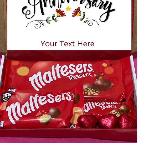 Personalised Maltesers Chocolate Sweet Hamper Gift Box Easter Gift Mothers Day Gift Lockdown Gift Birthday Gift For Him For Her Hug In A Box